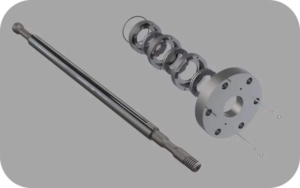 PISTON ROD WITH SEALING-ajzapump